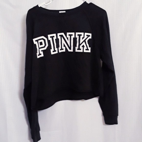 PINK Victoria's Secret Tops - Victoria Secret Pink black crop top